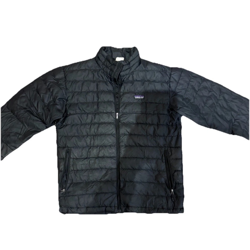 Patagonia Men's Black Down Sweater Jacket Goosedown Insulation